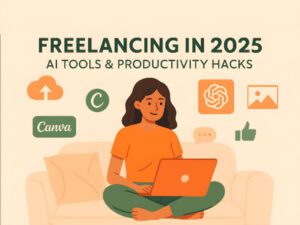 freelancer getting started in 2025 with digital tools and confidence