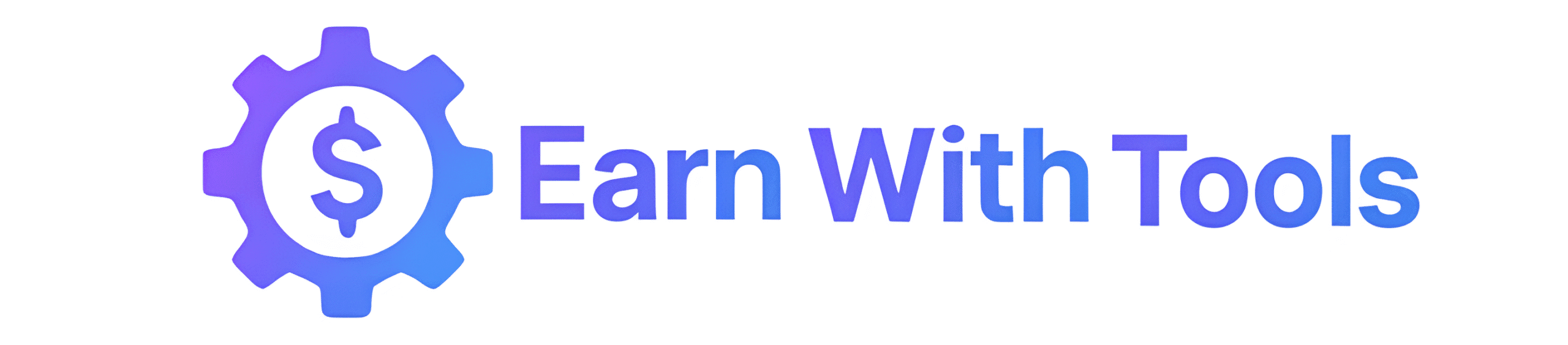 Earn With Tools website logo with gradient icon and text